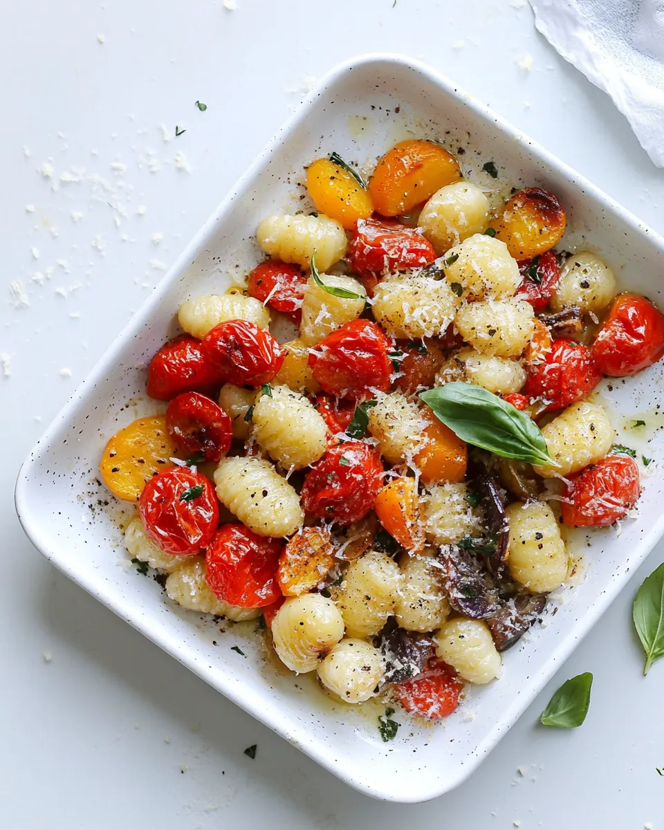 Best Sheet Pan Gnocchi and Roasted Vegetables. dish image