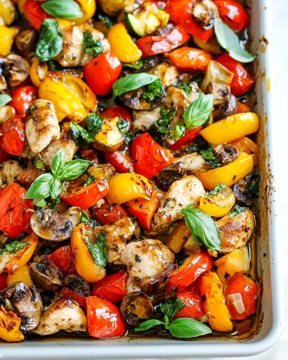 Classic Sheet Pan Honey Balsamic Chicken and Veggies dish photo