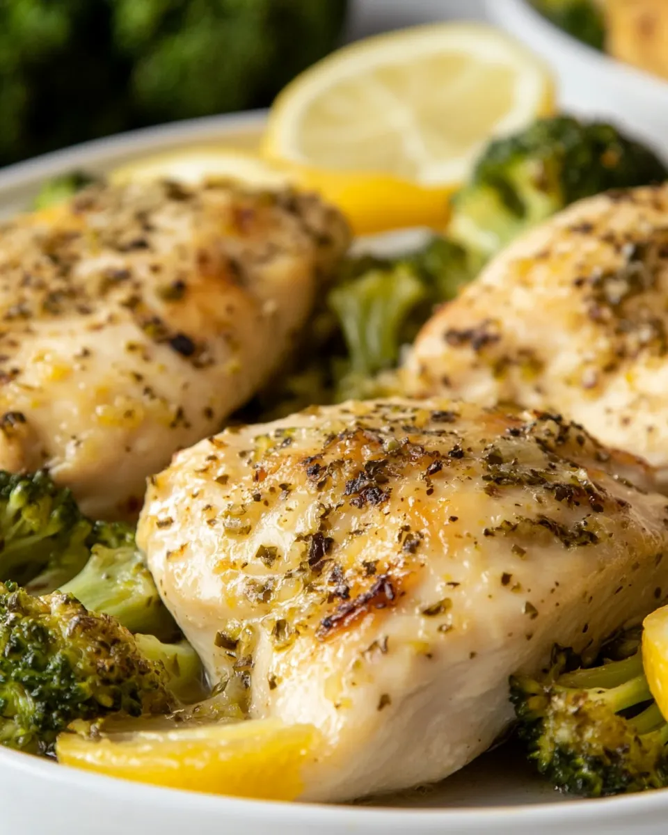 Classic Sheet Pan Lemon Chicken and Broccoli recipe image