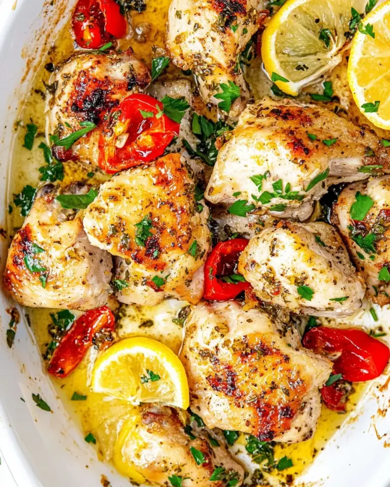 Homemade Sheet Pan Lemon Honey Garlic Chicken photo