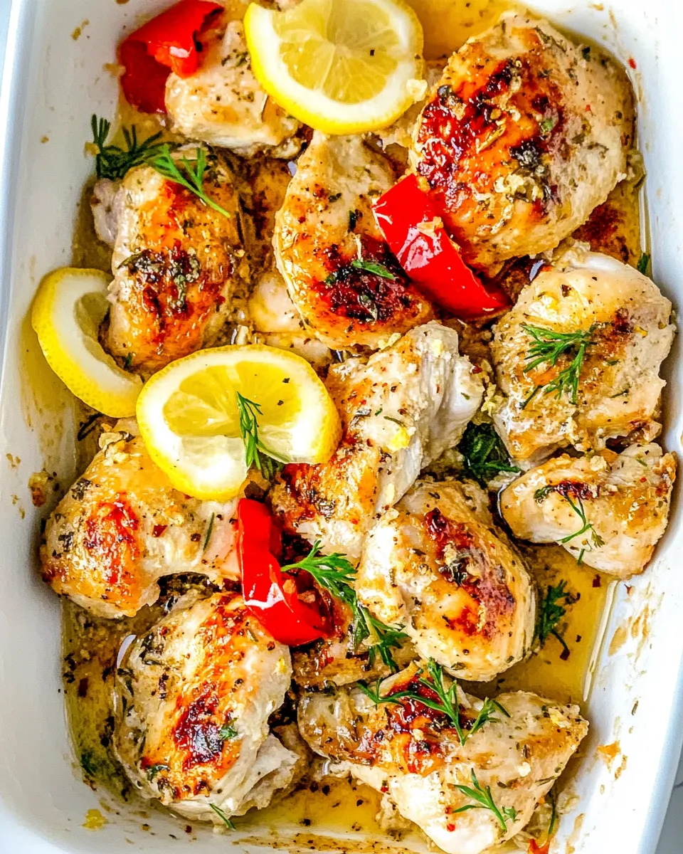 Easy Sheet Pan Lemon Honey Garlic Chicken recipe photo