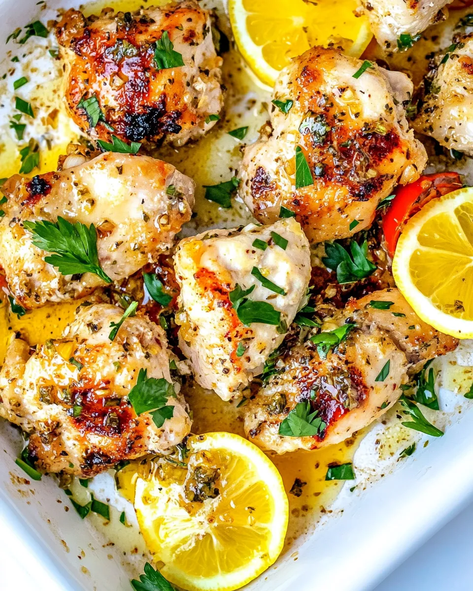 Delicious Sheet Pan Lemon Honey Garlic Chicken dish photo