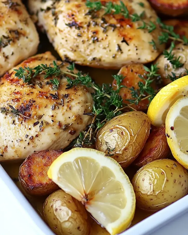 Easy Sheet Pan Lemon Thyme Chicken with Smoked Paprika Potatoes photo