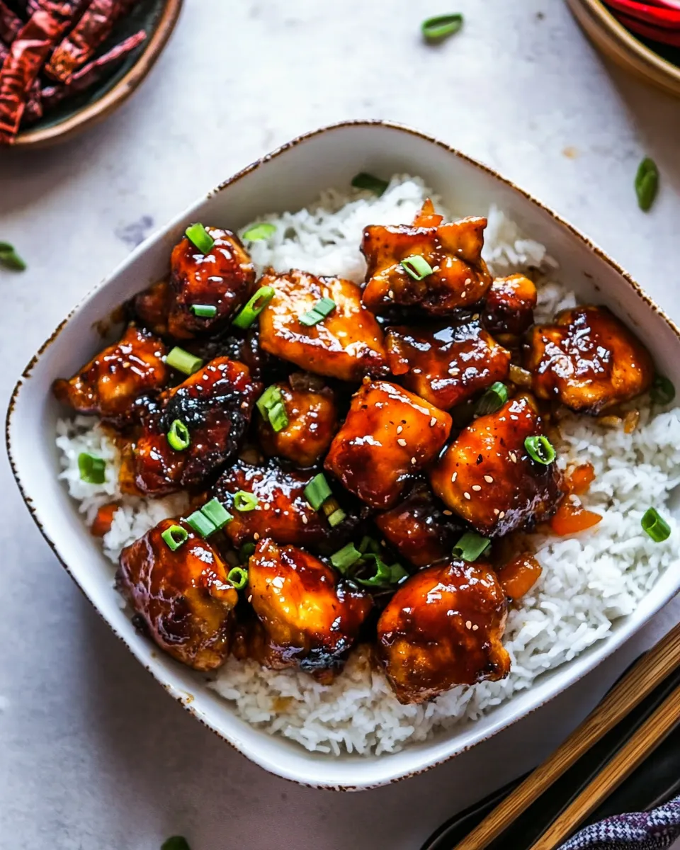 Easy Sheet Pan Sticky Sweet and Sour Chicken. food shot
