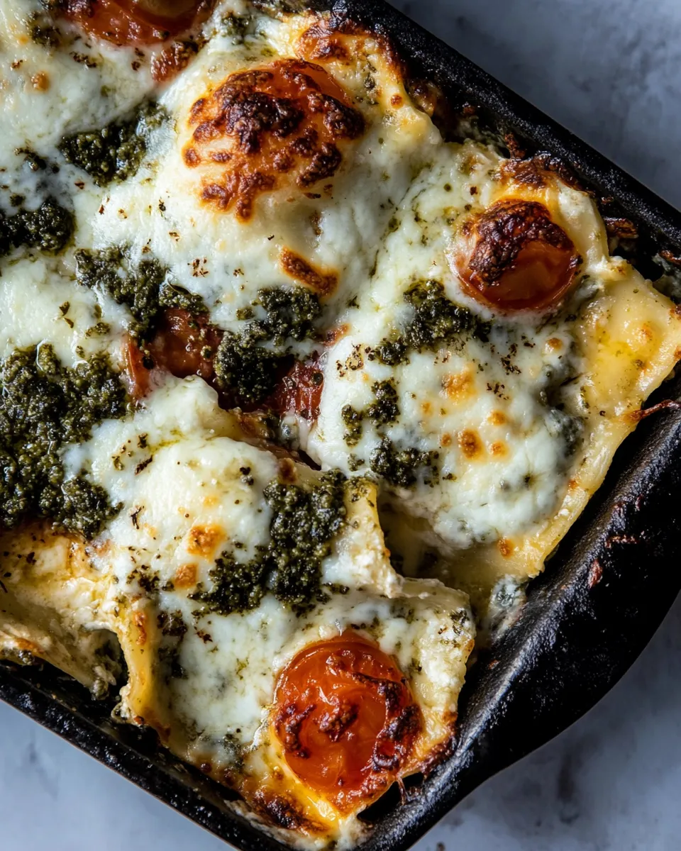 Perfect Sheet Pan White Pesto Lasagna. recipe photo
