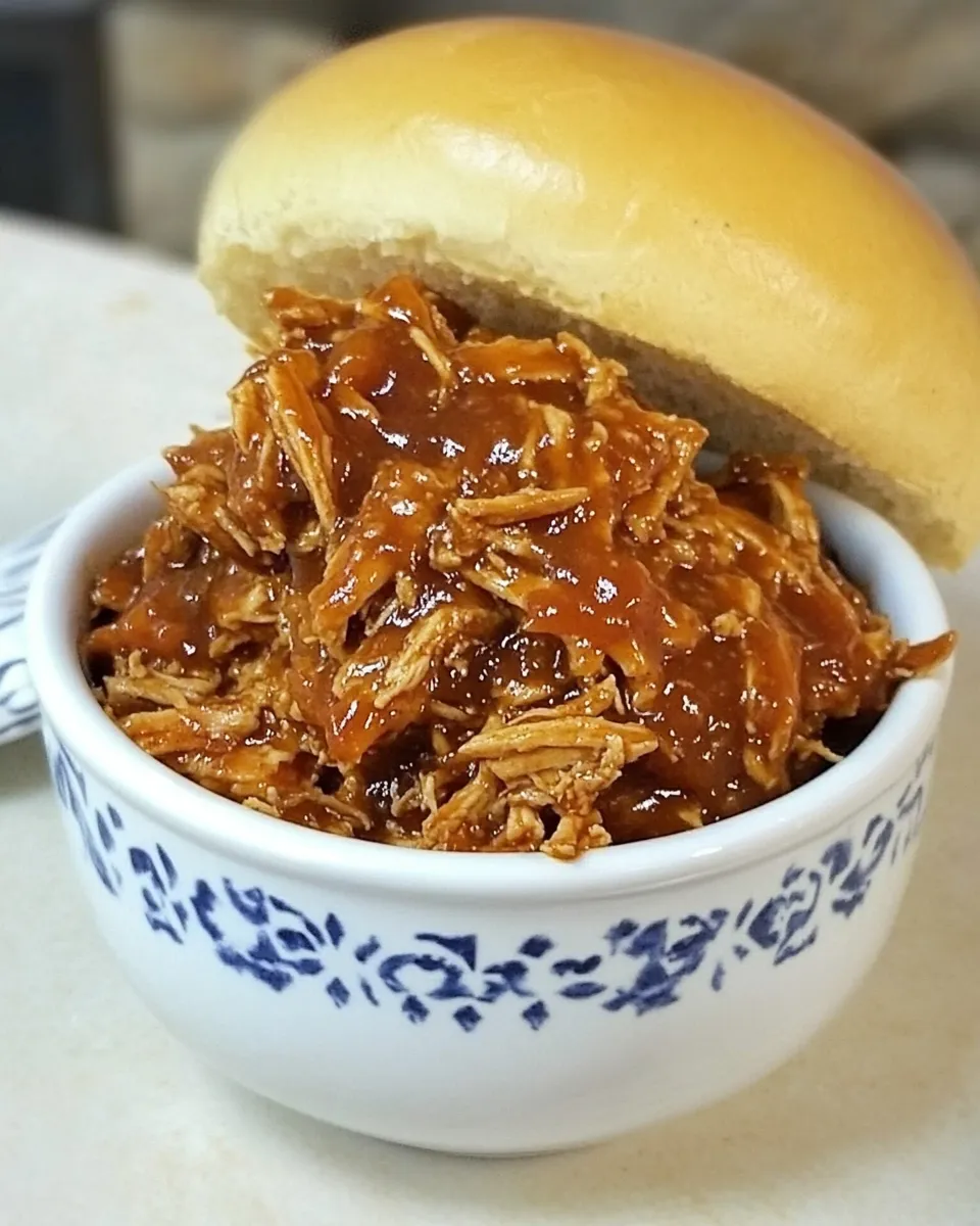Delicious Shredded BBQ Chicken Crockpot Recipe image
