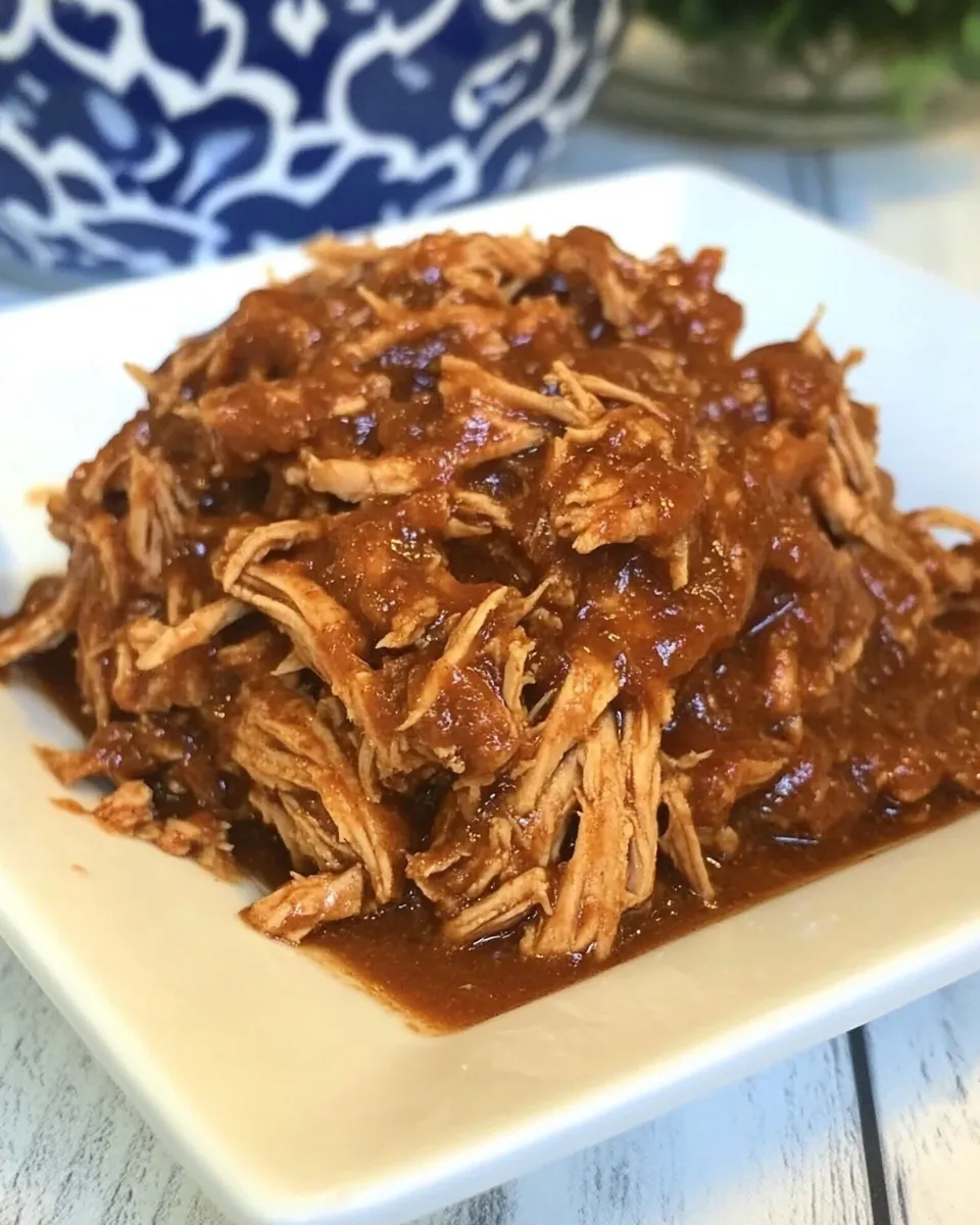 Quick Shredded BBQ Chicken Crockpot Recipe recipe photo