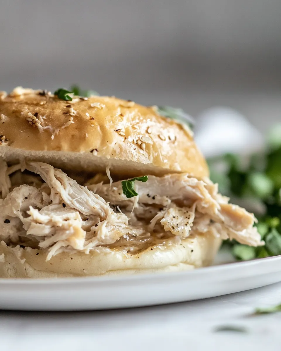 Classic Shredded Chicken Sandwich recipe photo