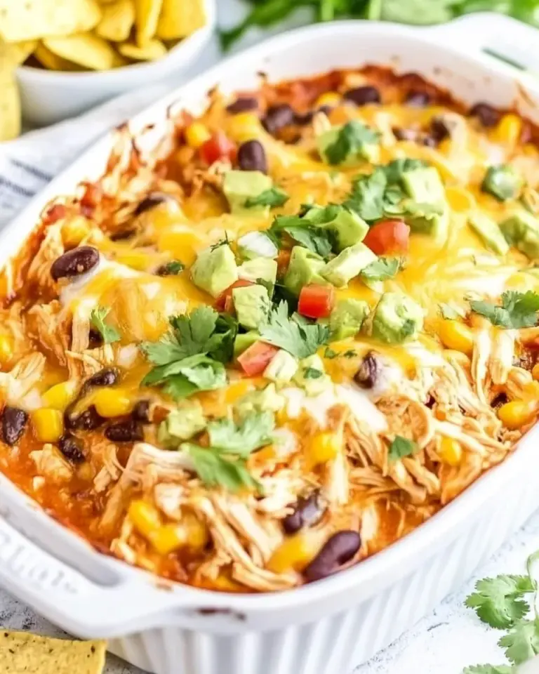 Homemade Shredded Mexican Chicken Casserole photo
