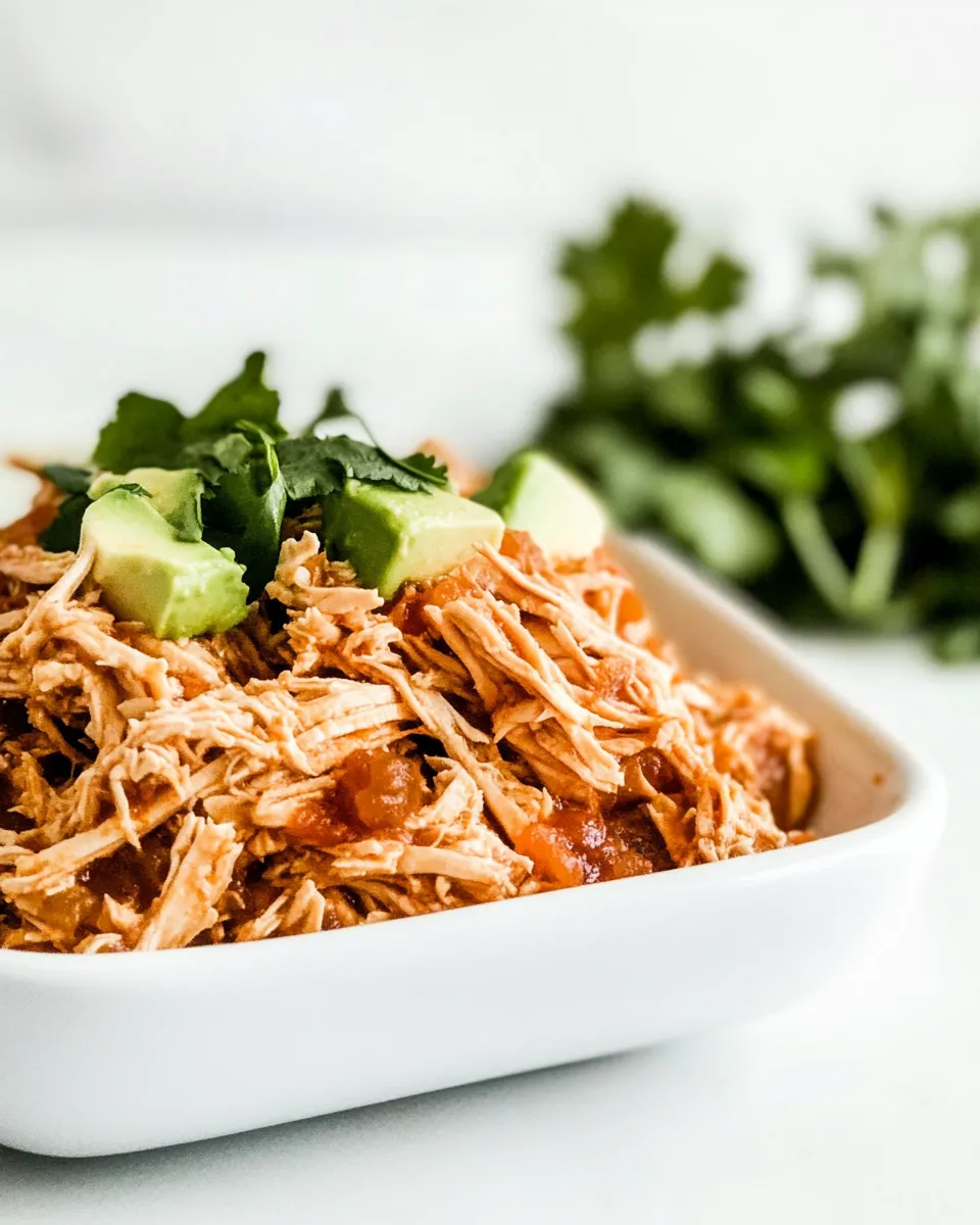 Homemade Shredded Salsa Chicken Recipe photo