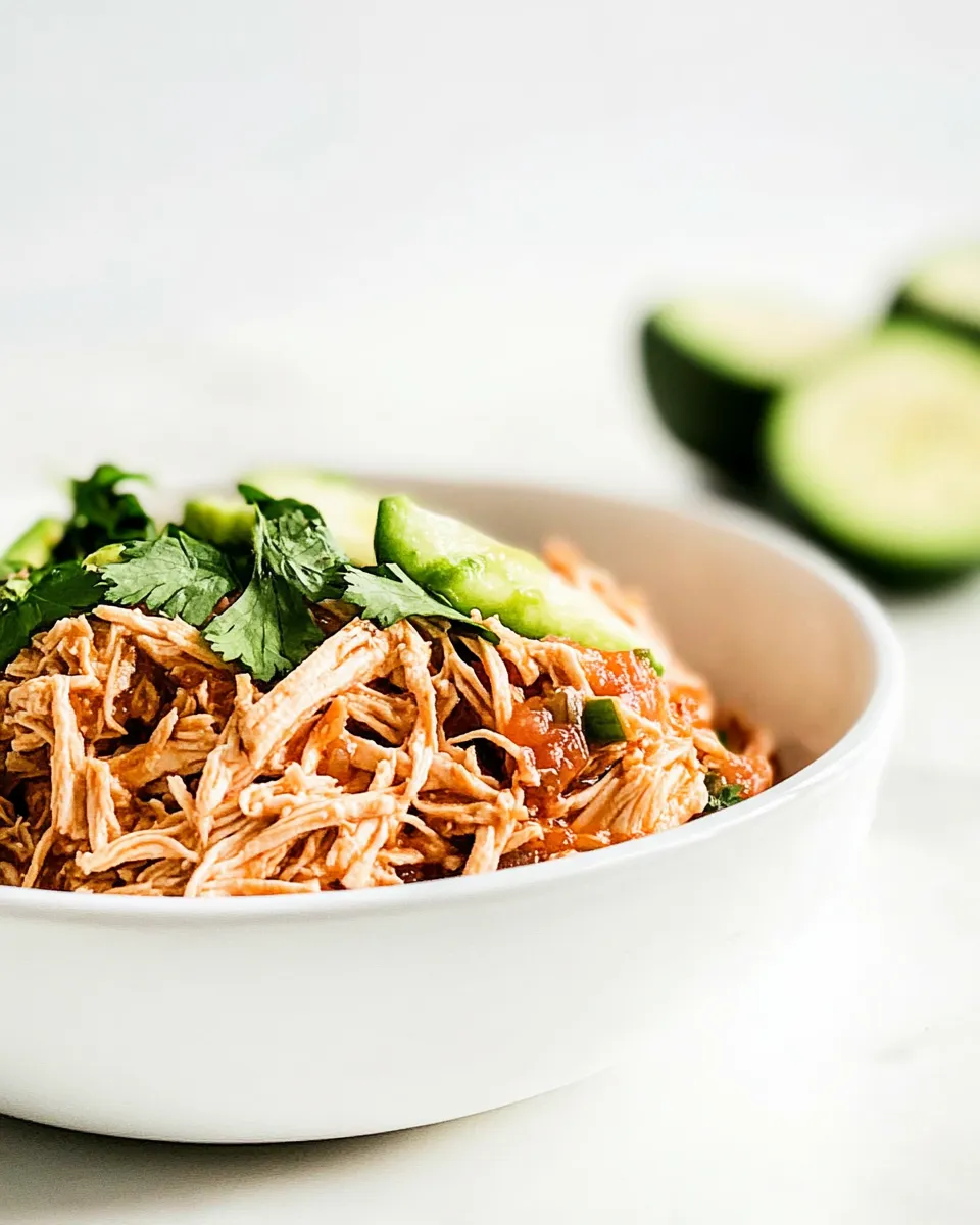 Easy Shredded Salsa Chicken Recipe image
