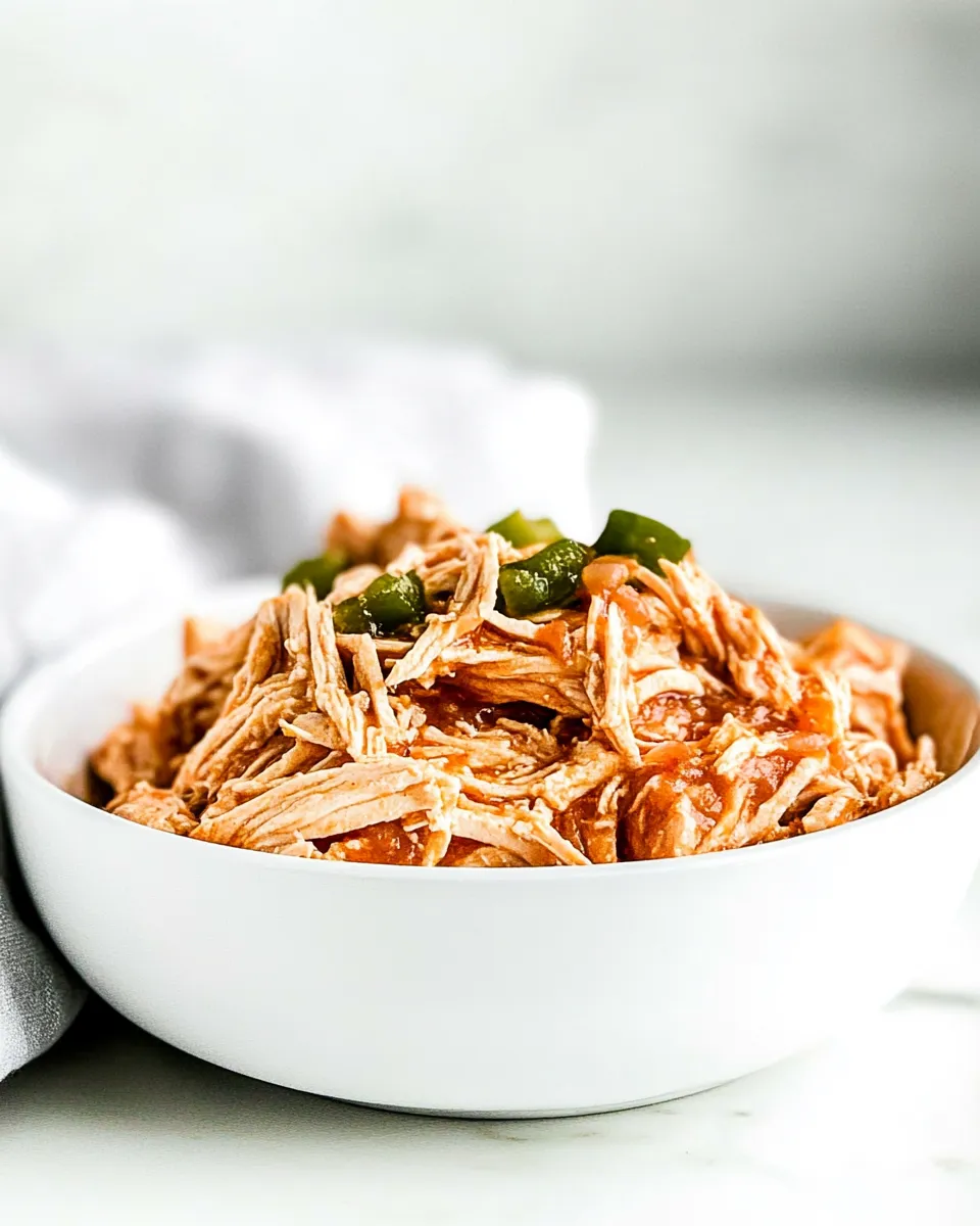 Delicious Shredded Salsa Chicken Recipe dish photo