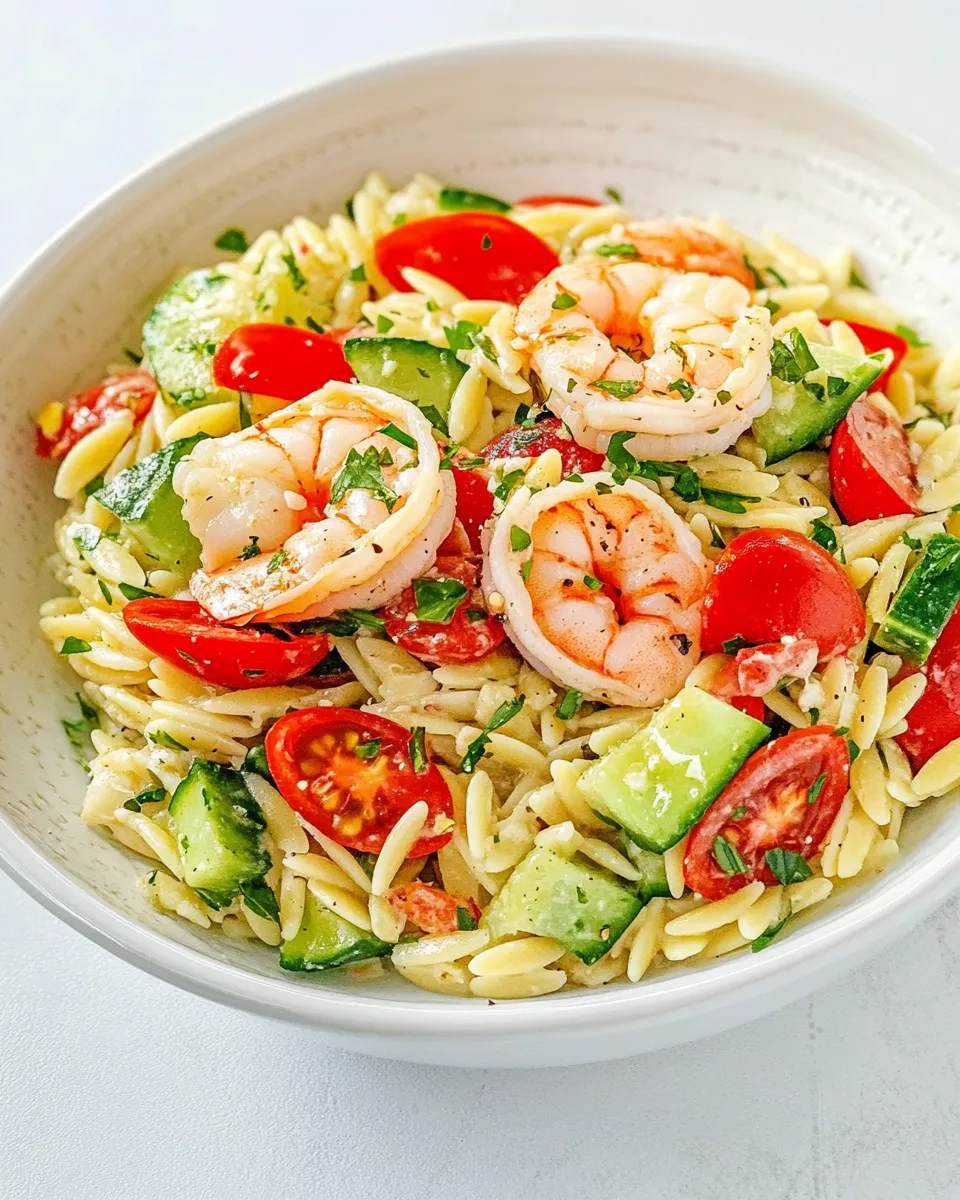 Delicious Shrimp Orzo Salad image