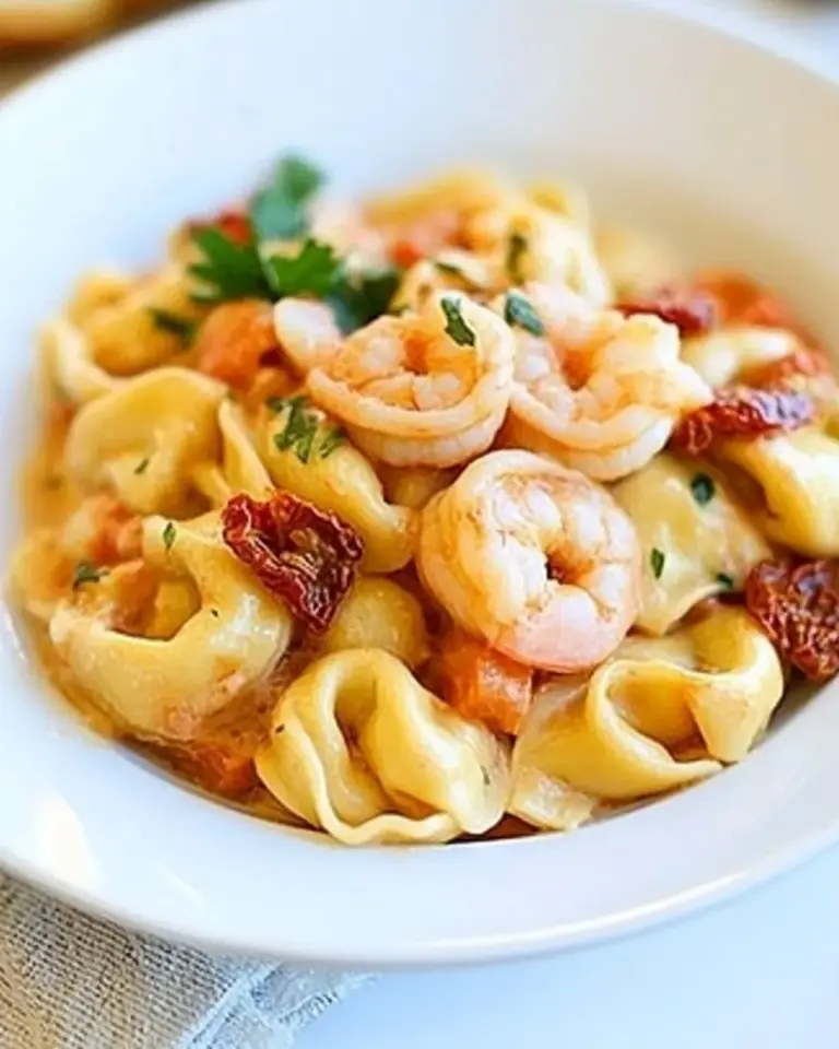 Easy Shrimp & Sun-Dried Tomato Tortellini photo