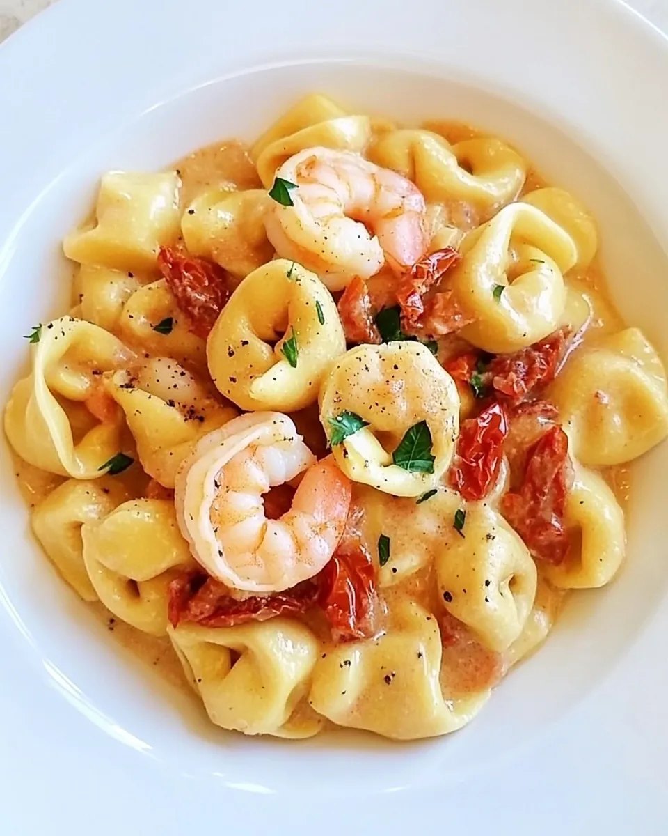 Delicious Shrimp & Sun-Dried Tomato Tortellini image