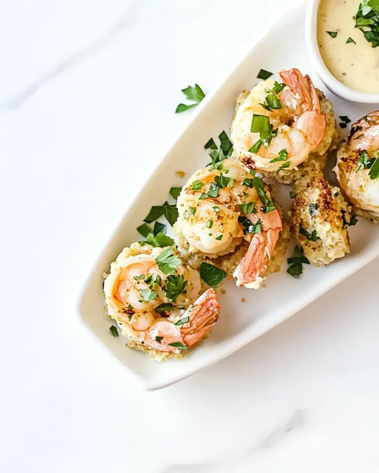 Homemade Shrimp and Grits Bites Recipe food shot
