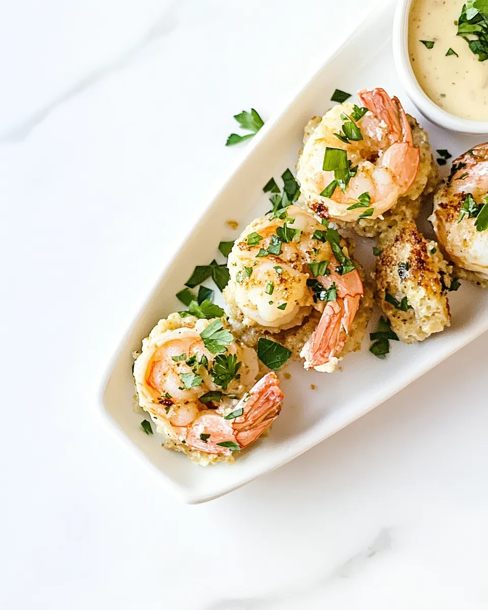 Homemade Shrimp and Grits Bites Recipe food shot