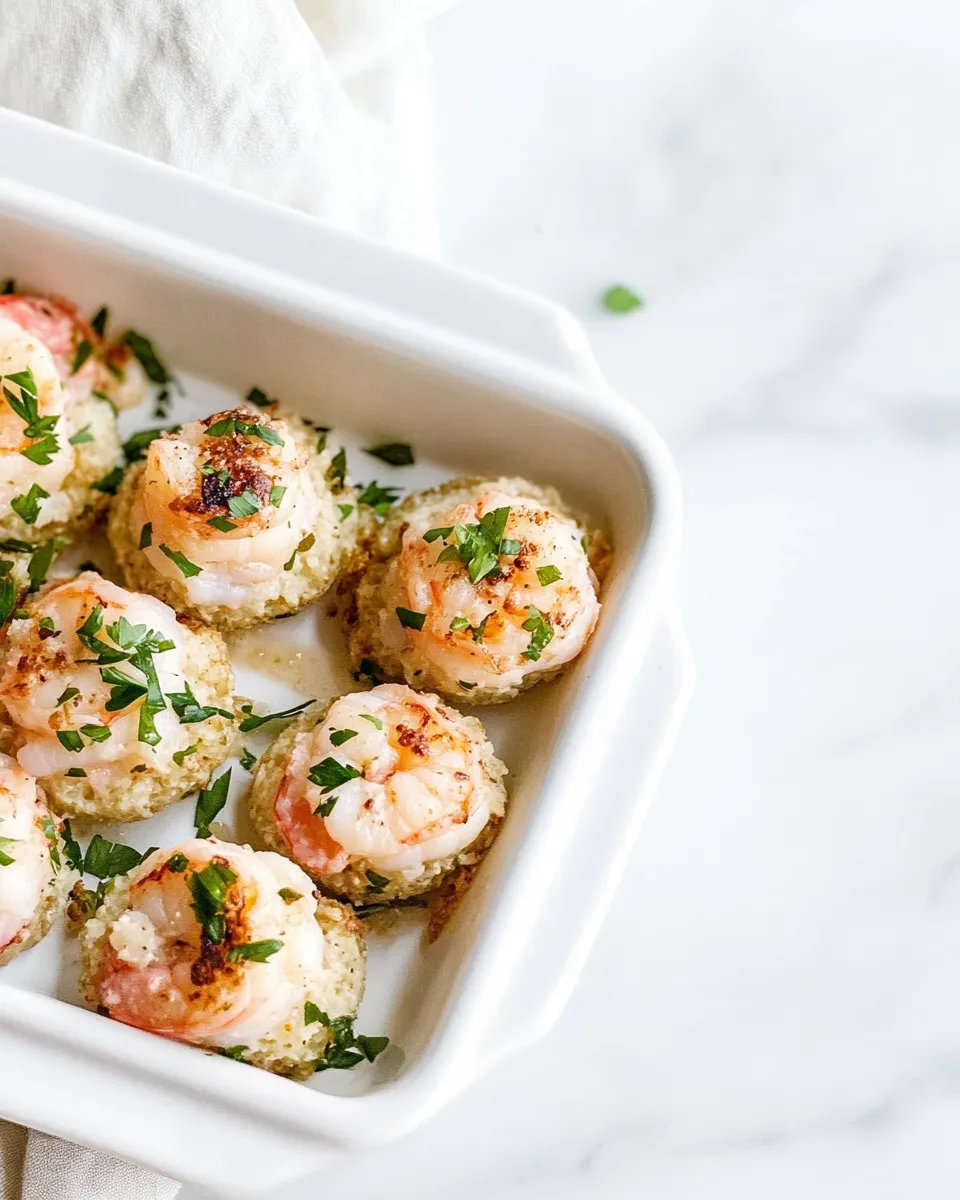 Delicious Shrimp and Grits Bites Recipe plate image