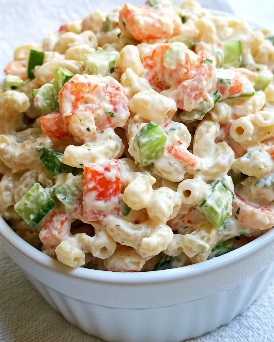 Classic Shrimp and Macaroni Salad (Family Favorite) image