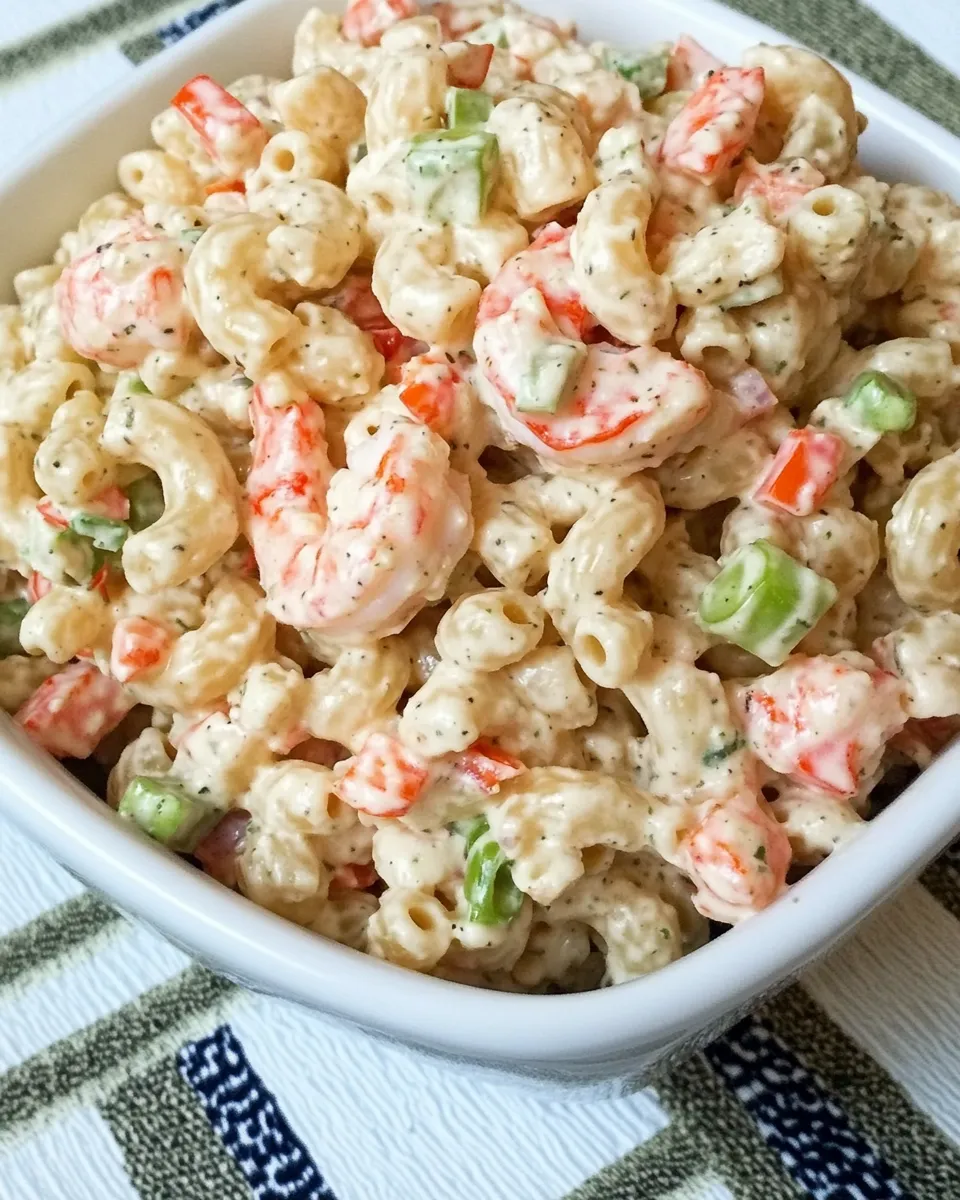 Easy Shrimp and Macaroni Salad (Family Favorite) recipe photo