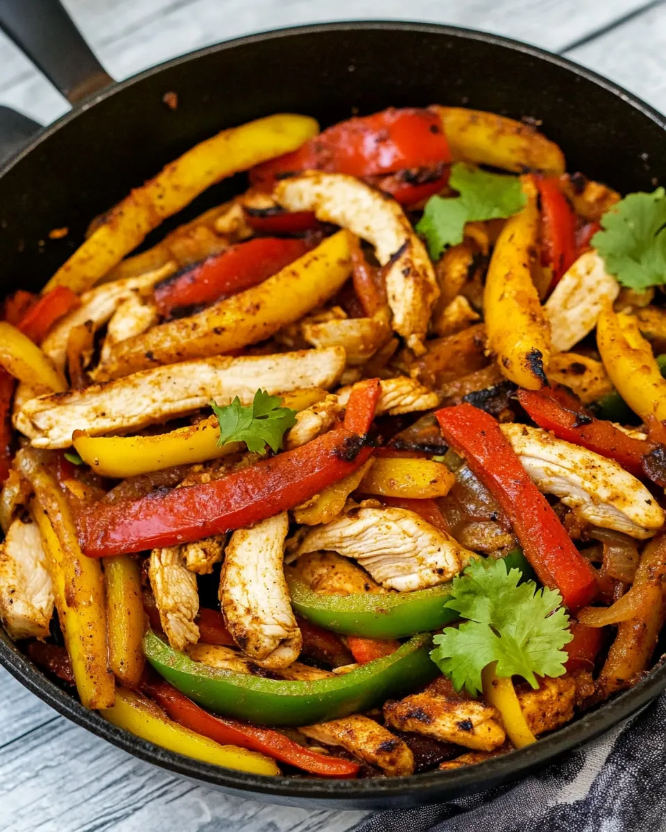 Easy Skillet Chicken Fajitas recipe photo