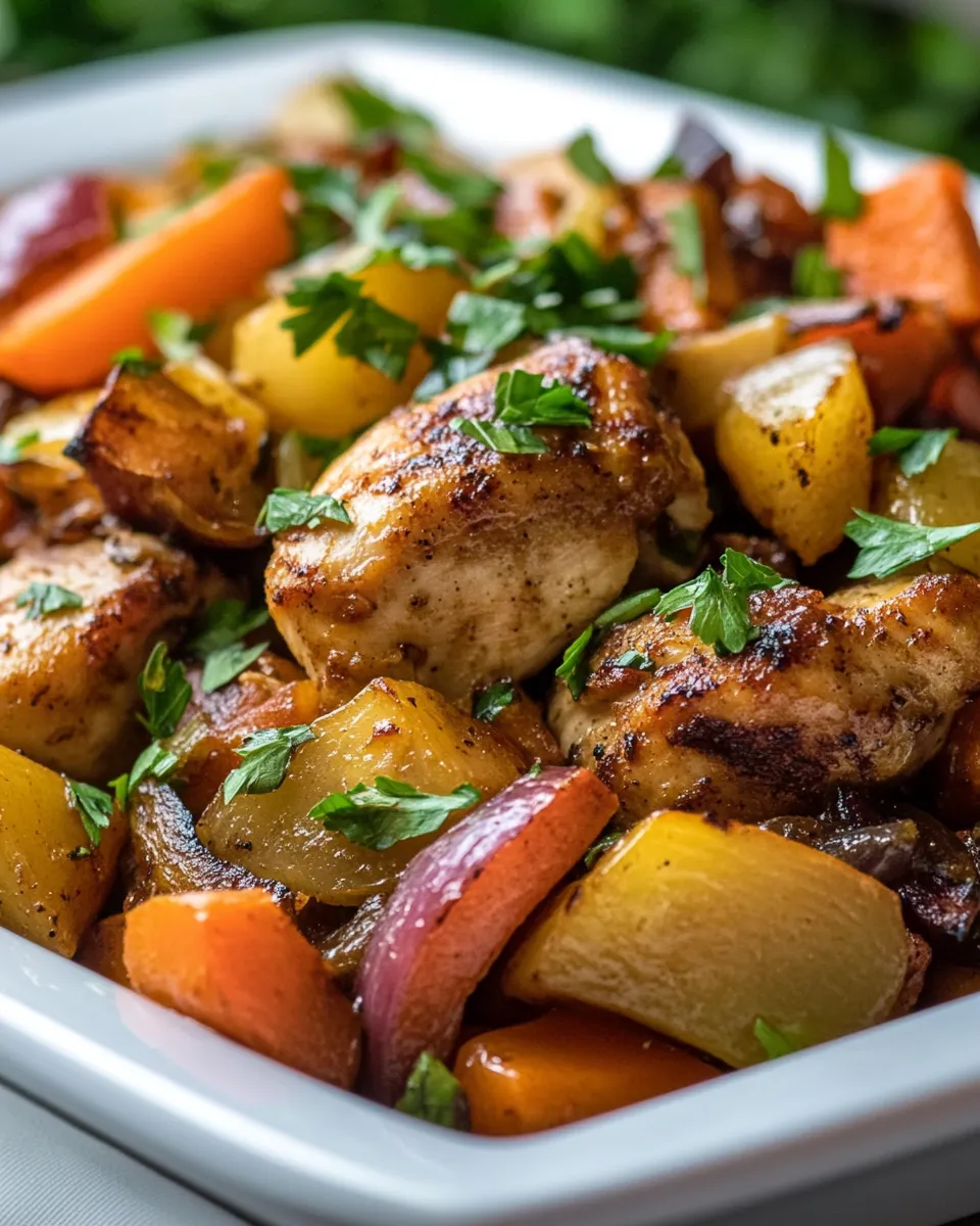 Easy Skillet Chicken and Veggies recipe photo