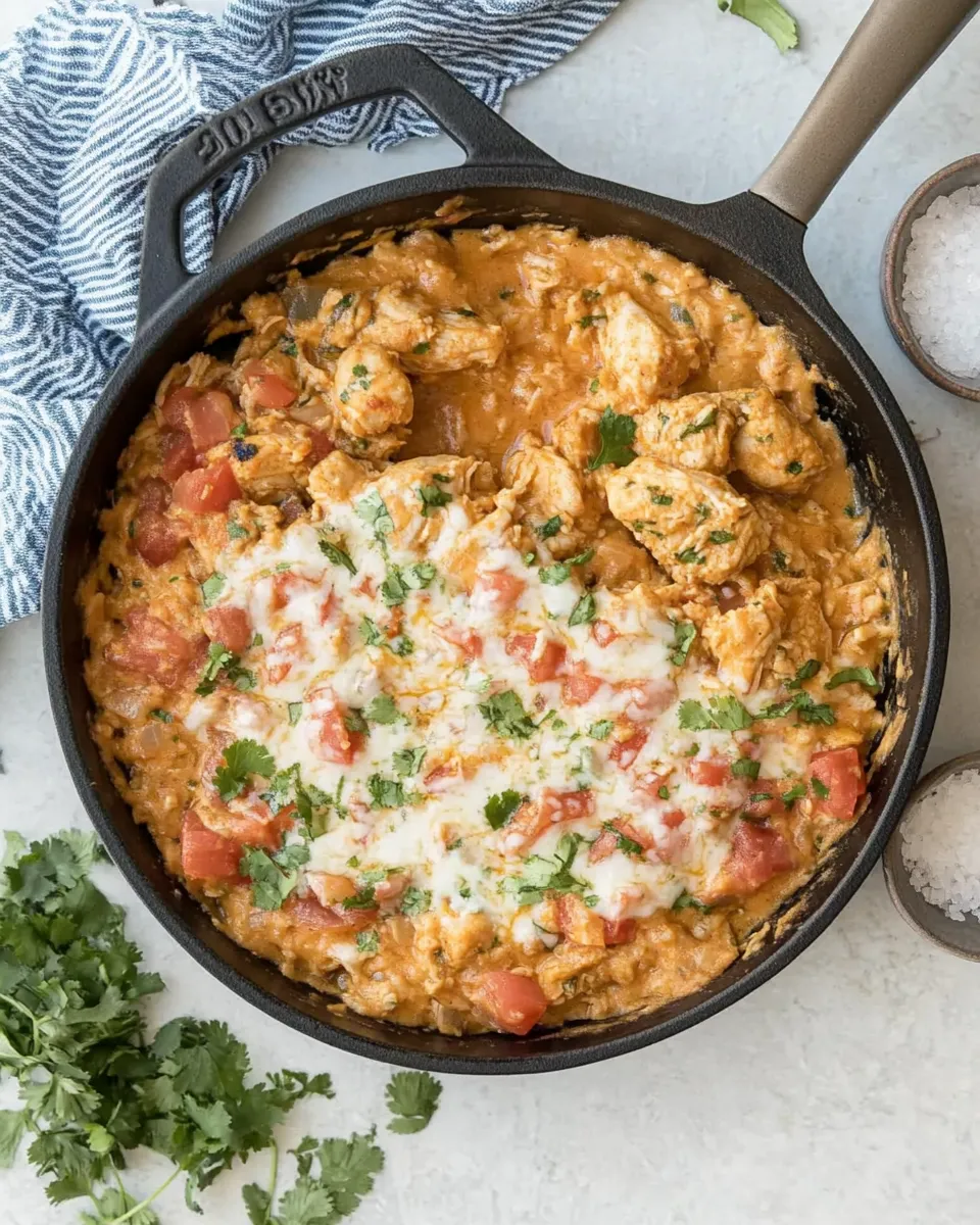 Quick Skillet Chicken con Queso Recipe dish photo