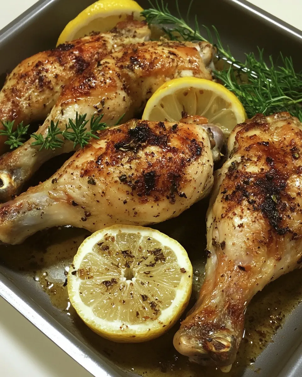 Healthy Skillet Chicken with Lemon-Garlic Sauce shot
