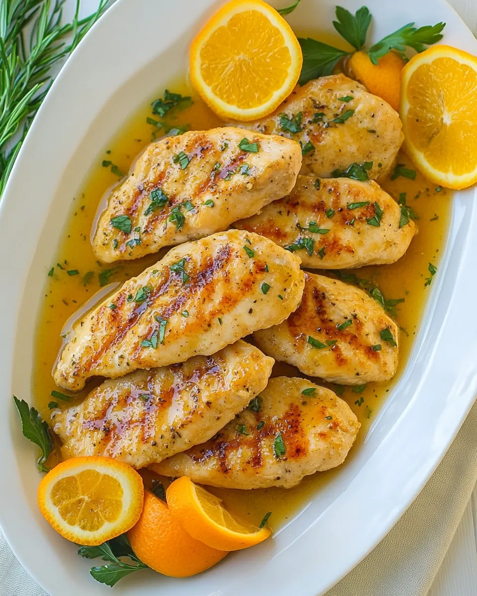 Classic Skillet Citrus Chicken Tenders dish photo
