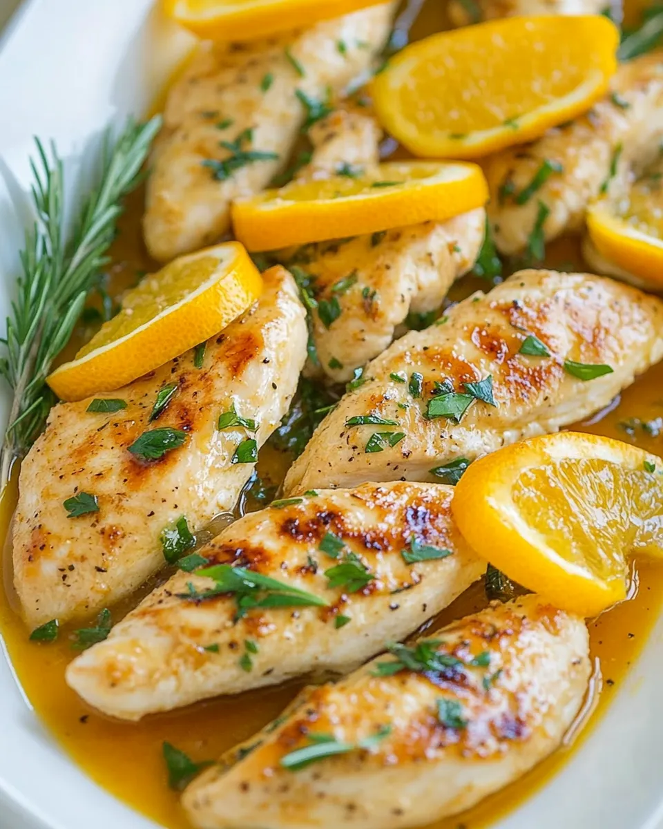 Delicious Skillet Citrus Chicken Tenders picture
