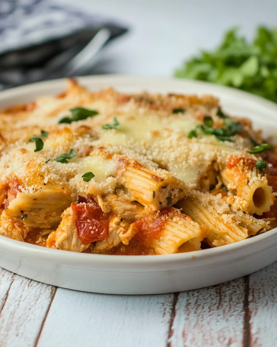 Delicious Skinny Chicken Parmesan Casserole recipe photo