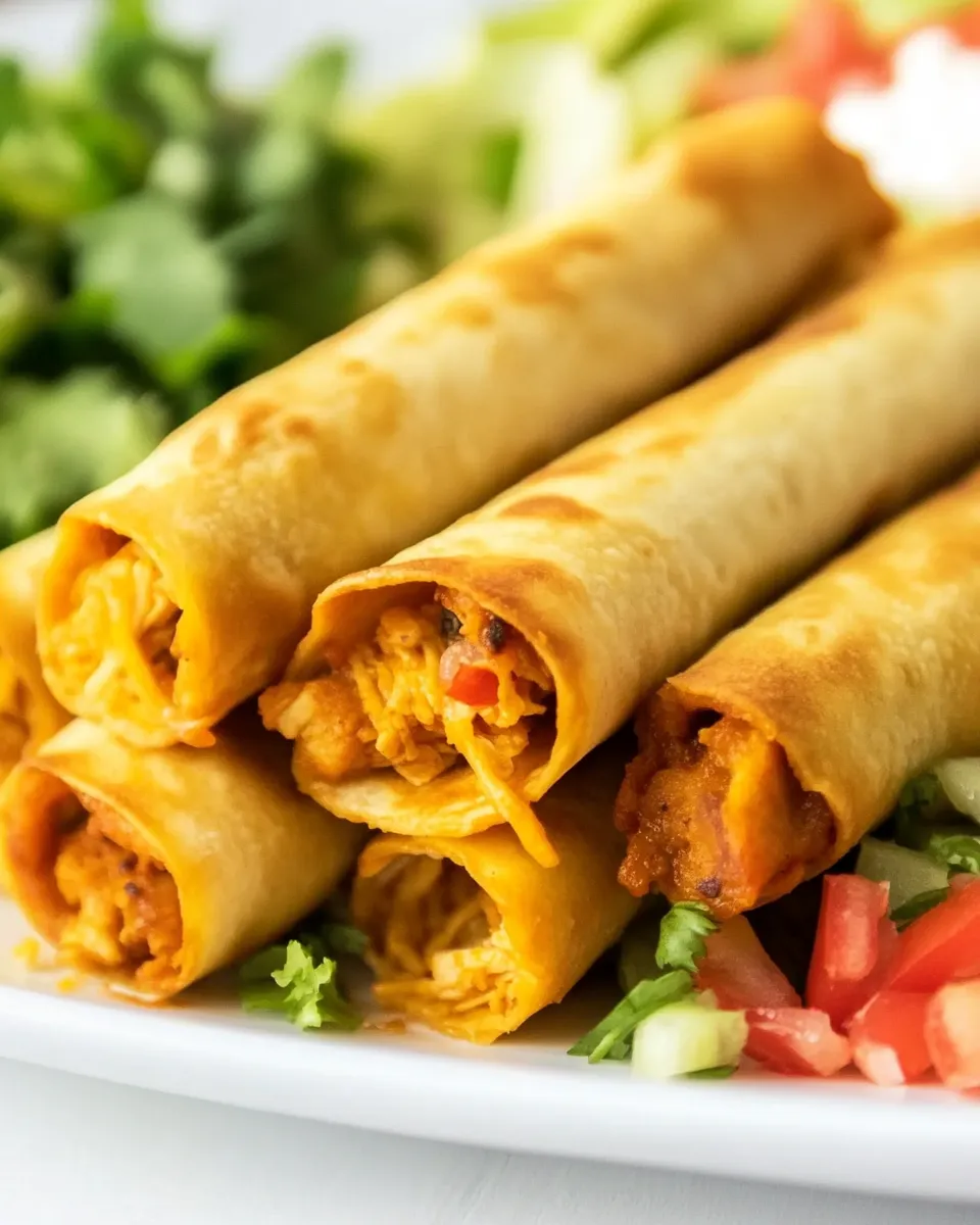 Homemade Skinny Chicken Taquitos photo