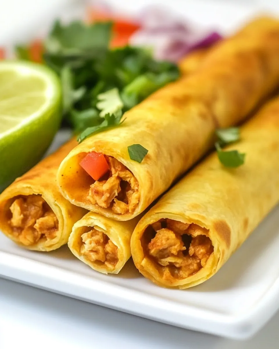 Classic Skinny Chicken Taquitos image