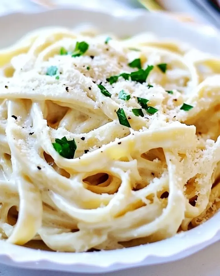 Homemade Skinny Fettuccine Alfredo Recipe photo