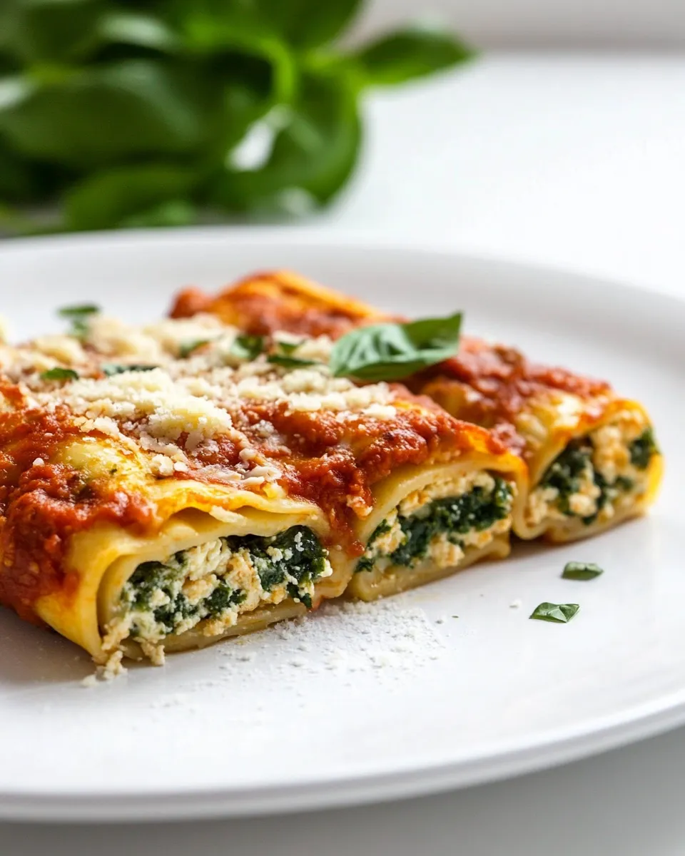 Easy Skinny Lasagna Rolls recipe photo