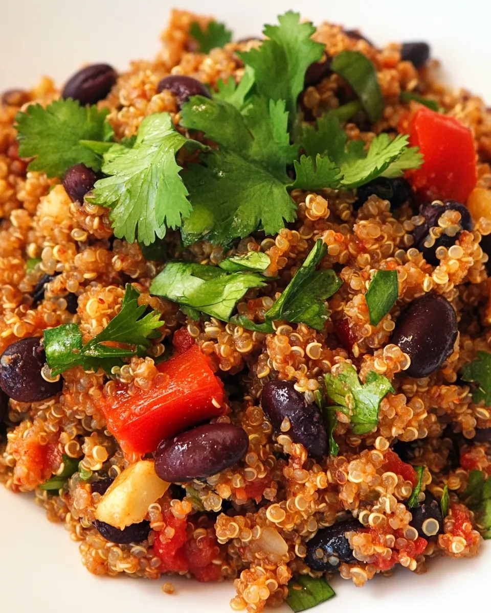 Easy Skinny Quinoa with Black Beans food shot