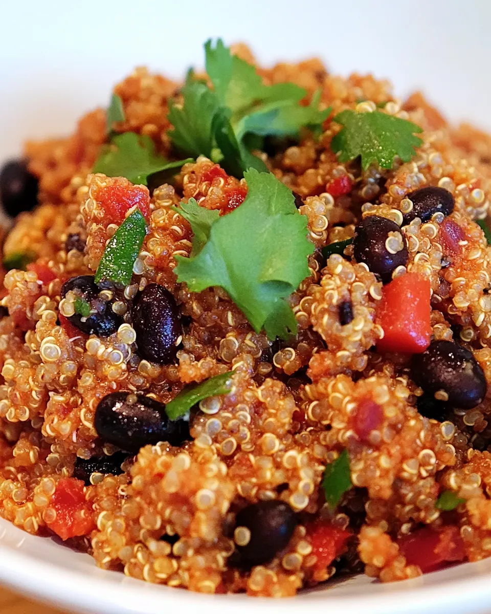 Delicious Skinny Quinoa with Black Beans plate image
