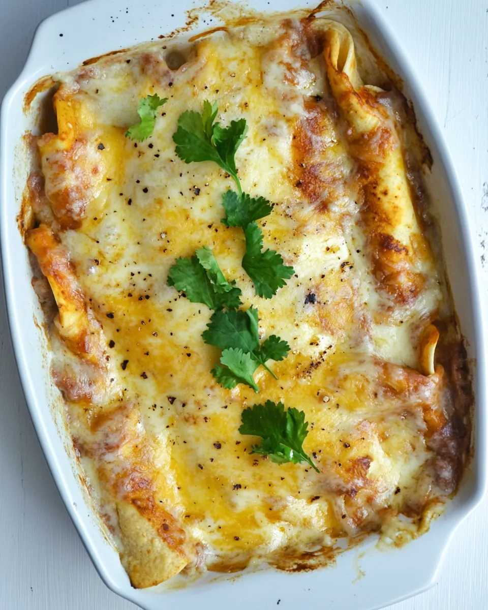 Easy Skinny White Chicken Enchiladas recipe photo