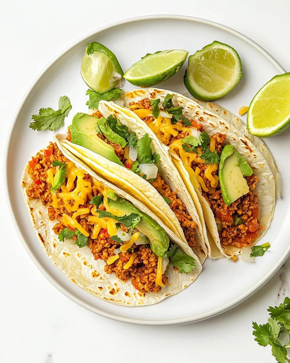 Classic Slow-Cooker Ground Turkey Tacos recipe image