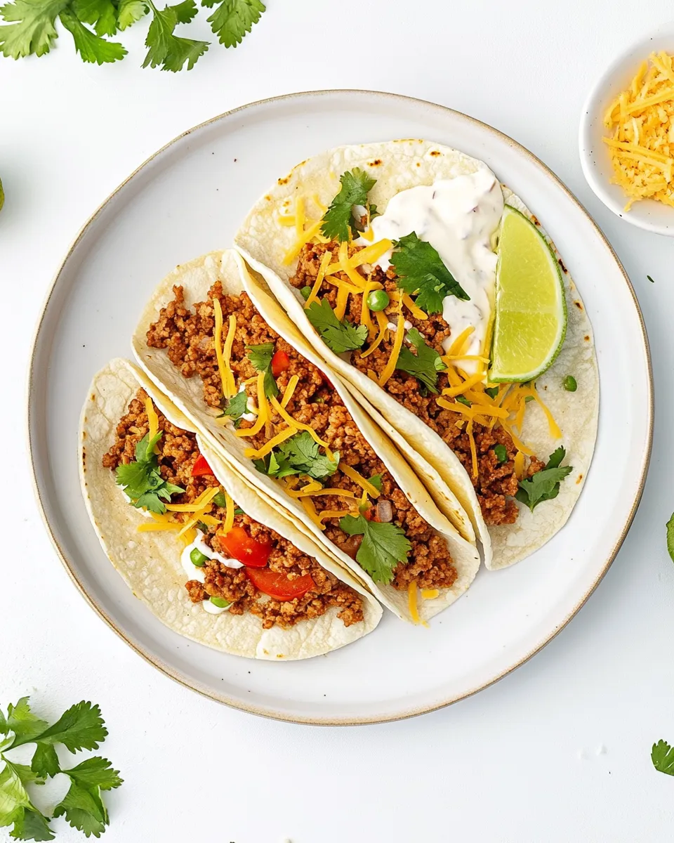 Easy Slow-Cooker Ground Turkey Tacos dish photo
