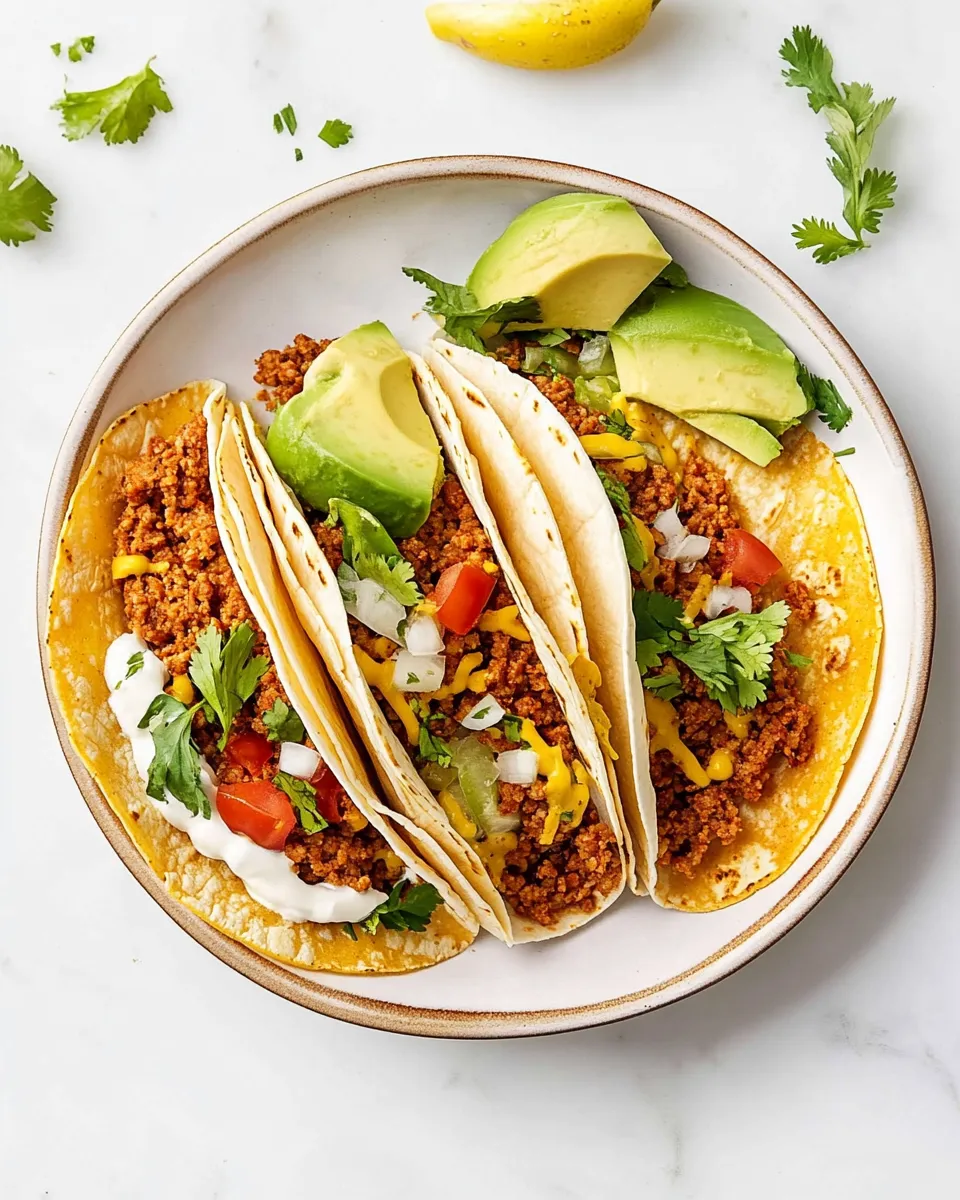 Delicious Slow-Cooker Ground Turkey Tacos food shot