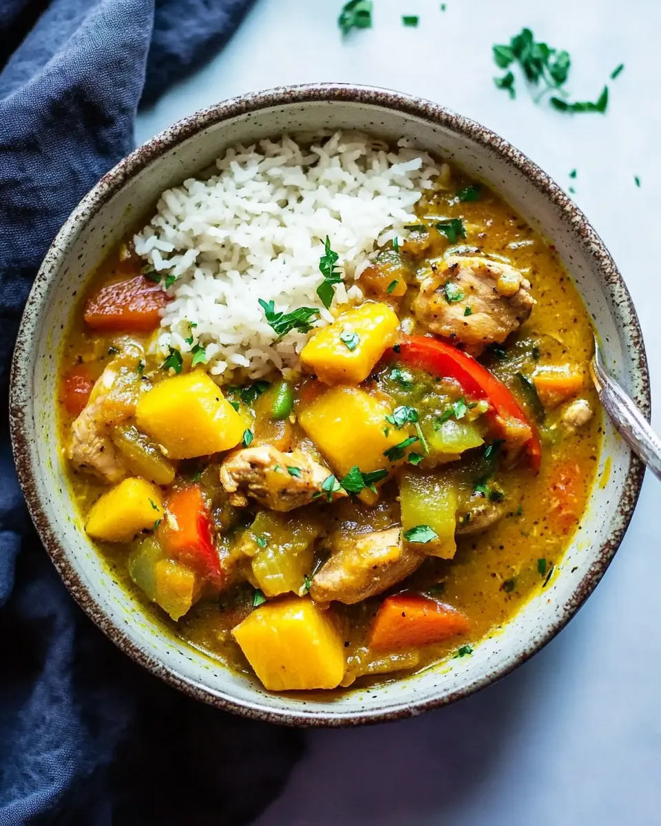 Homemade Slow-Cooker Mango-Chicken Curry recipe photo
