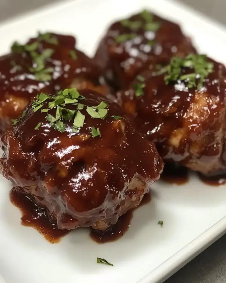 Homemade Slow Cooker BBQ Chicken Thighs photo
