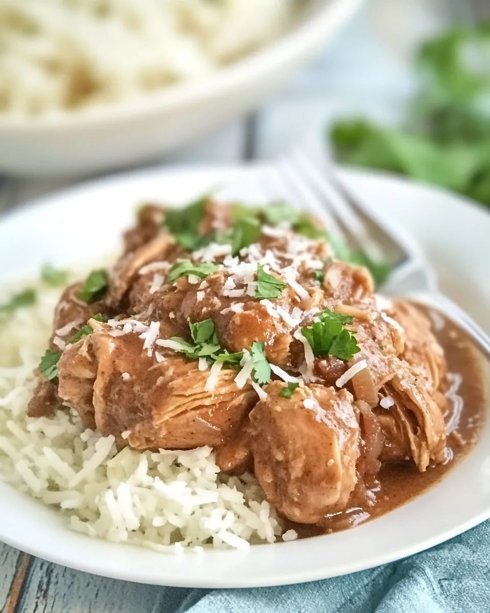 Tasty Slow Cooker Coconut Chicken recipe photo
