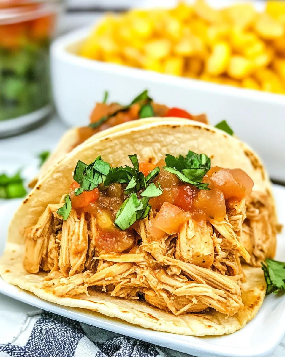 Homemade Slow Cooker Cool Ranch Chicken Tacos photo