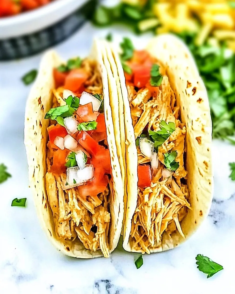 Classic Slow Cooker Cool Ranch Chicken Tacos image