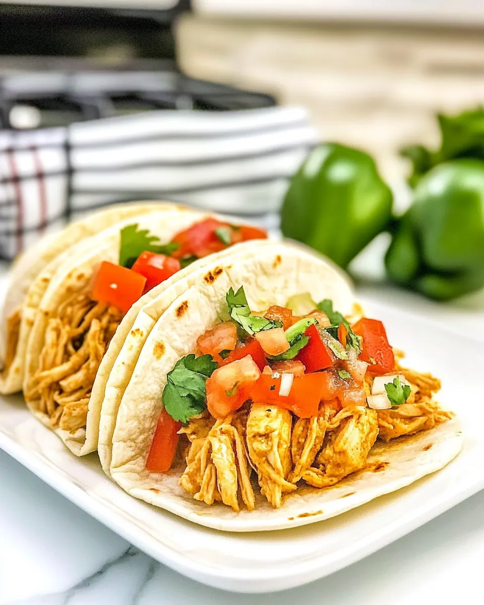 Easy Slow Cooker Cool Ranch Chicken Tacos recipe photo