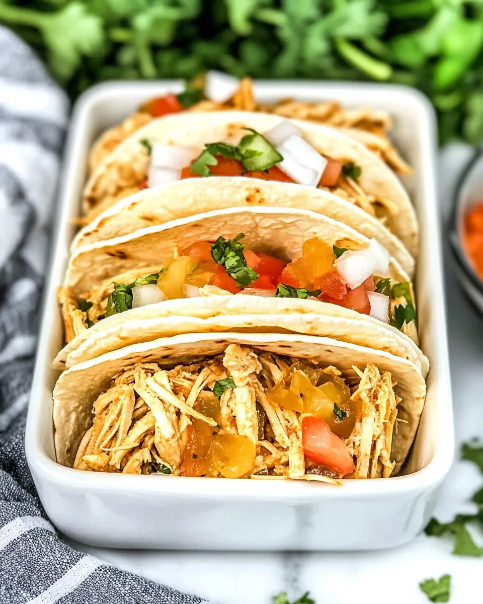 Delicious Slow Cooker Cool Ranch Chicken Tacos dish photo