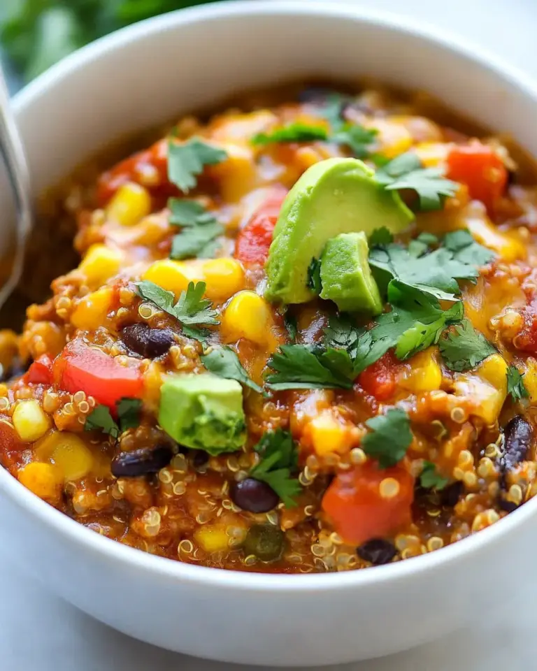 Homemade Slow Cooker Enchilada Quinoa Bake recipe photo