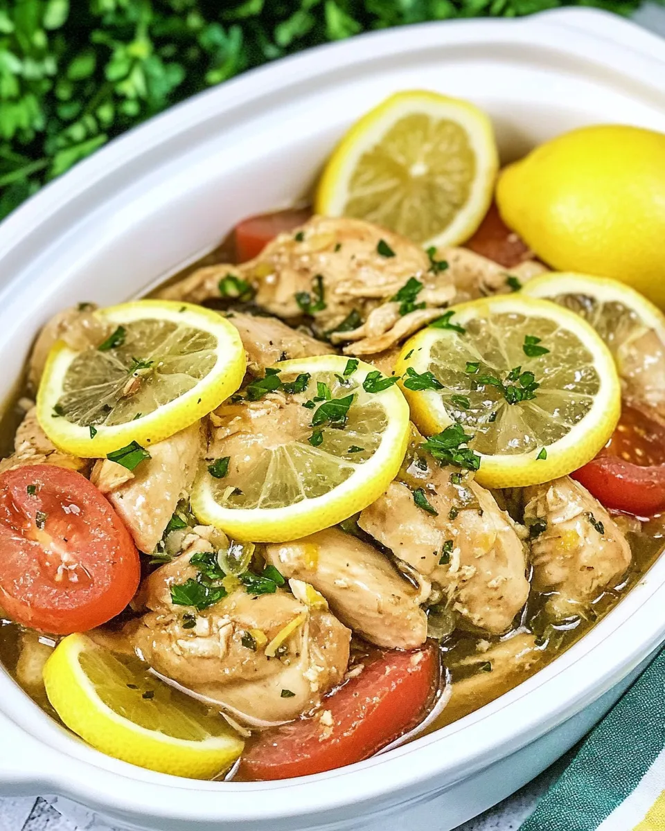 Easy Slow Cooker Lemon Chicken photo